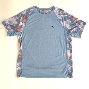 Tommy Bahama Rainforest Bay Rashguard Shirt - Size L - Short Sleeves - Mens